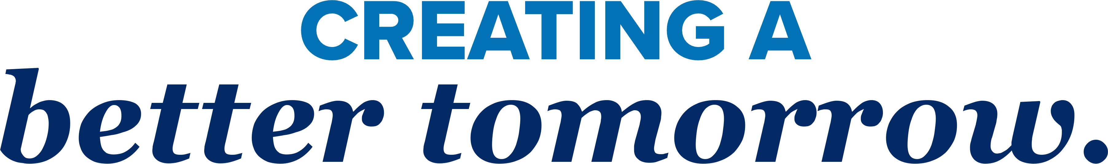 Creating a better tomorrow