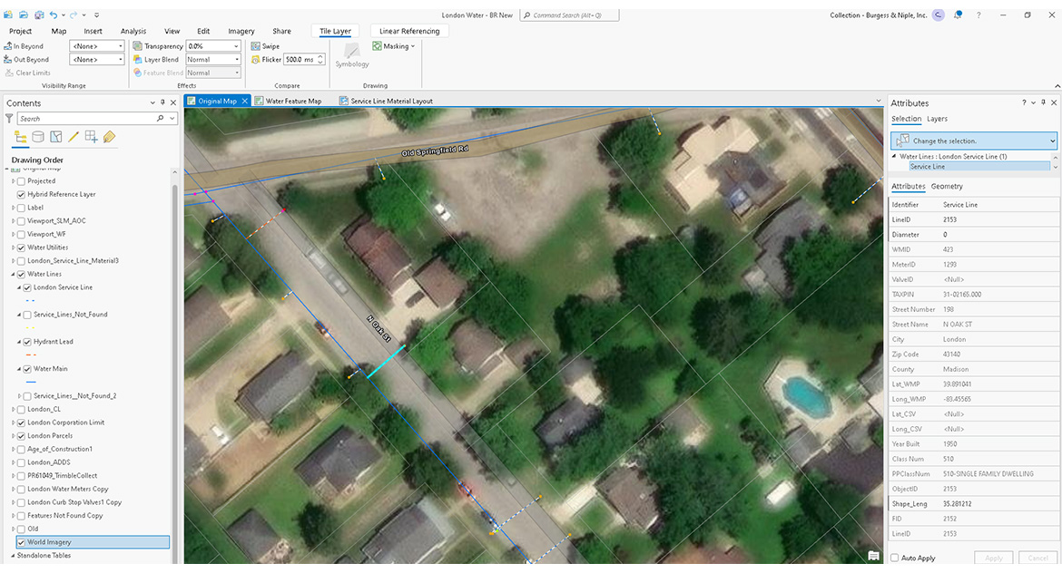Lead Service Line Inventory Data & GIS Mapping
