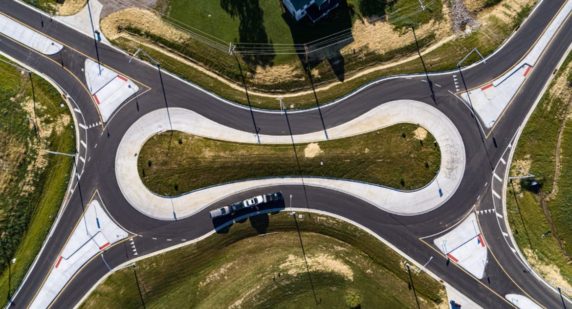 Ohio’s First Peanut Roundabout: SR 61, SR 656 & Wilson Road Roundabout